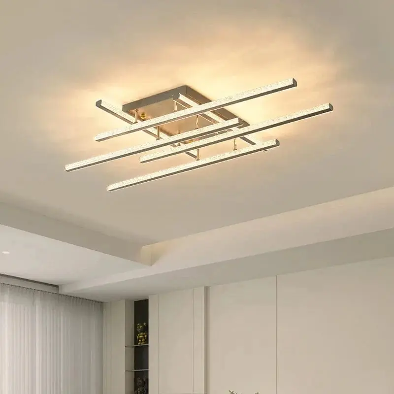 Lustres géométriques LED nordiques pour une décoration intérieure moderne