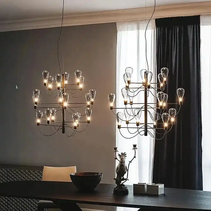 SANDYHA Nordique - Lustre LED Plafond Italien Suspension Luminaire