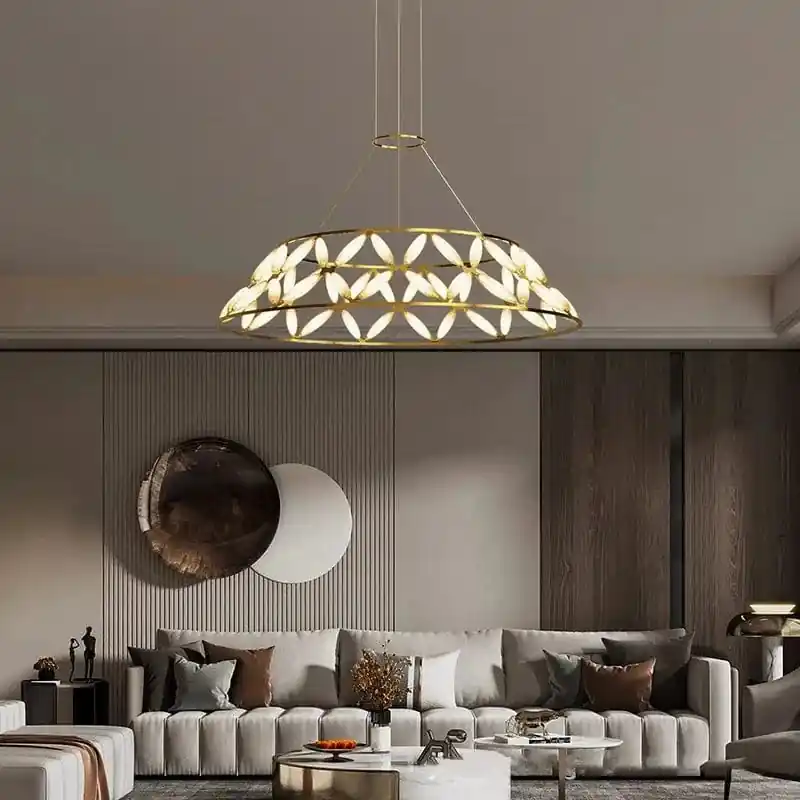 Lustres minimalistes Moderns Sandyha: Suspension Design de Luxe Papillon Fleur