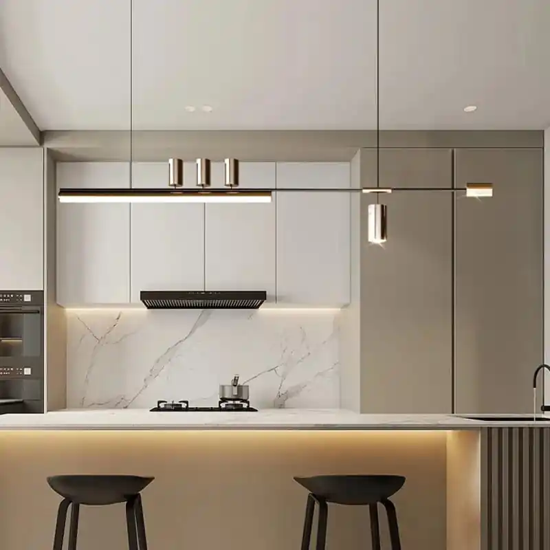 Restaurant Moderne Lustres Bande Linéaire à LED - Luminaires Design Luxe