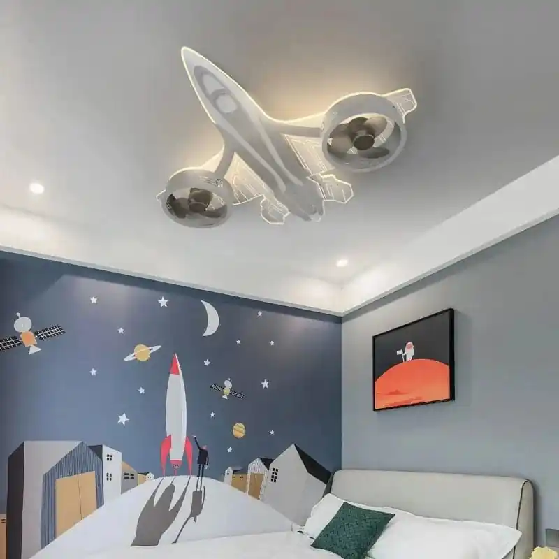 Lampe de Plafond pour Chambre d'Enfants avec Contrôle à Distance - Moderne et Élégant
