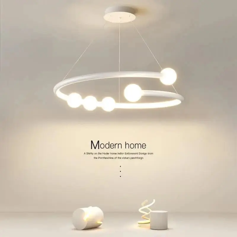 SANDYHA nordique luxe boule de verre lustre moderne - Suspension LED Design