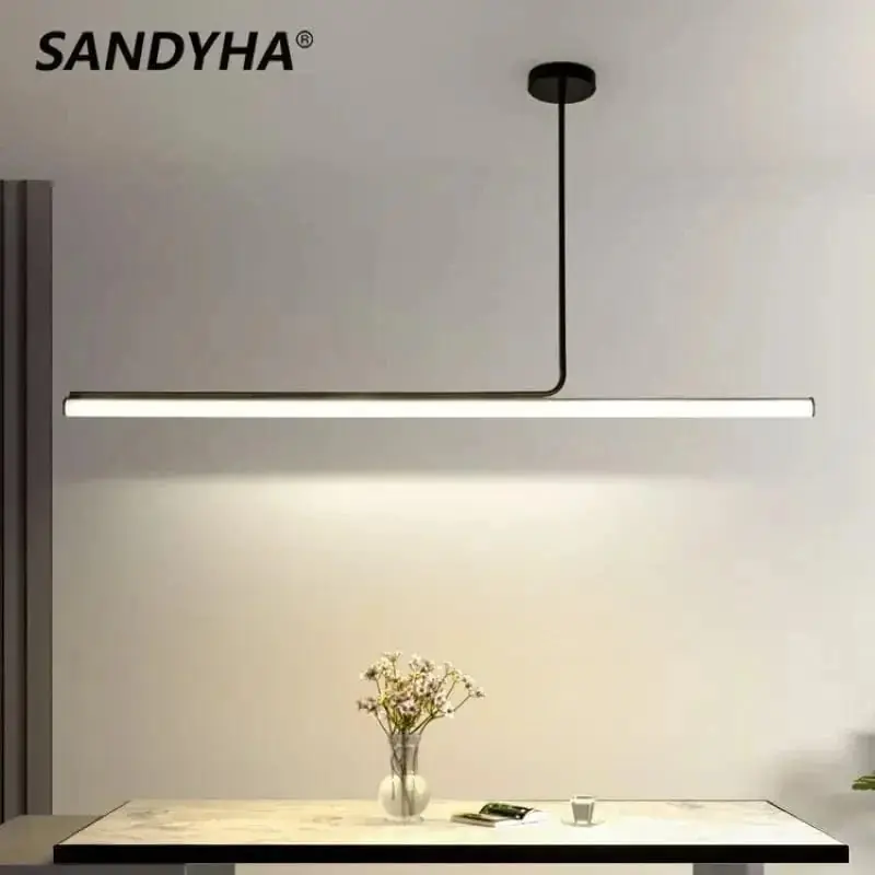 Lustre Bande Suspension Nordique Design Minimaliste