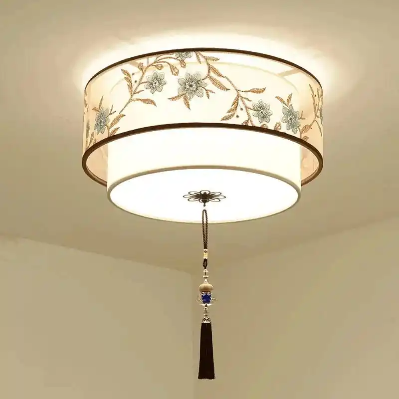 Lustre Chinois Plafonnier Chinoiserie pour Chambre Rétro