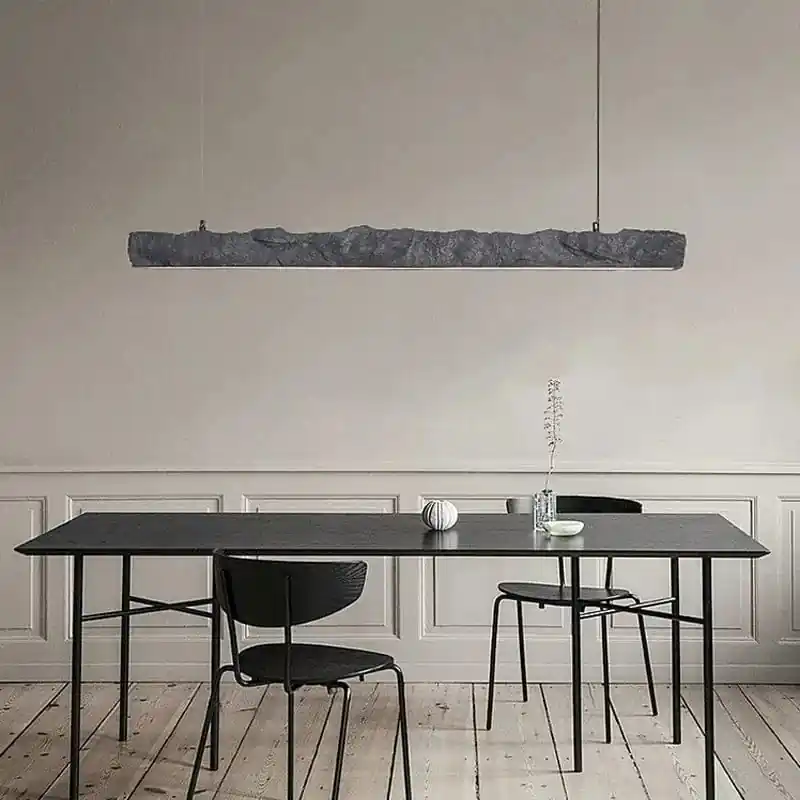 Lustre Suspendu LED Wabi Sabi pour Bar et Restaurant - Style Nordique Minimaliste