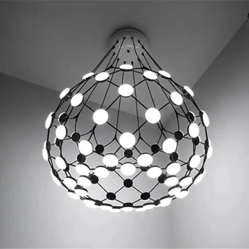 Suspension Lumière Postmoderne Créatif Noir & Blanc Pièces d'Échecs
