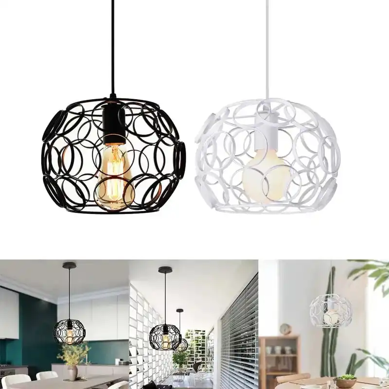 Luminaires suspendus industriels rétro en fer