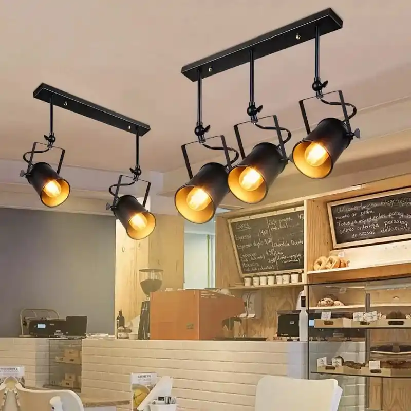 Suspension industrielle Vintage Loft - Projecteurs américains à LED
