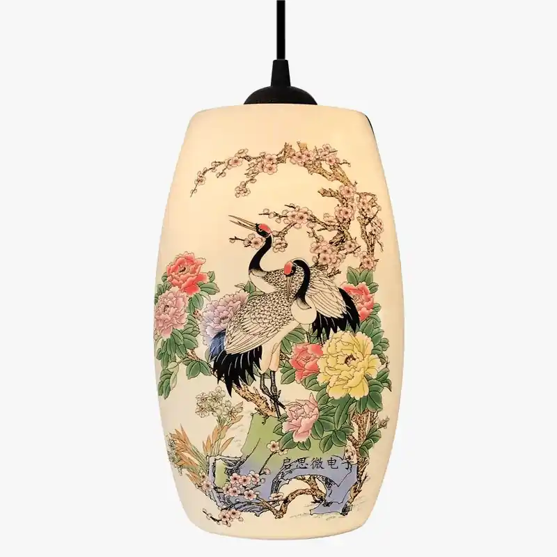 Suspension Chinoise de Qualité en Céramique