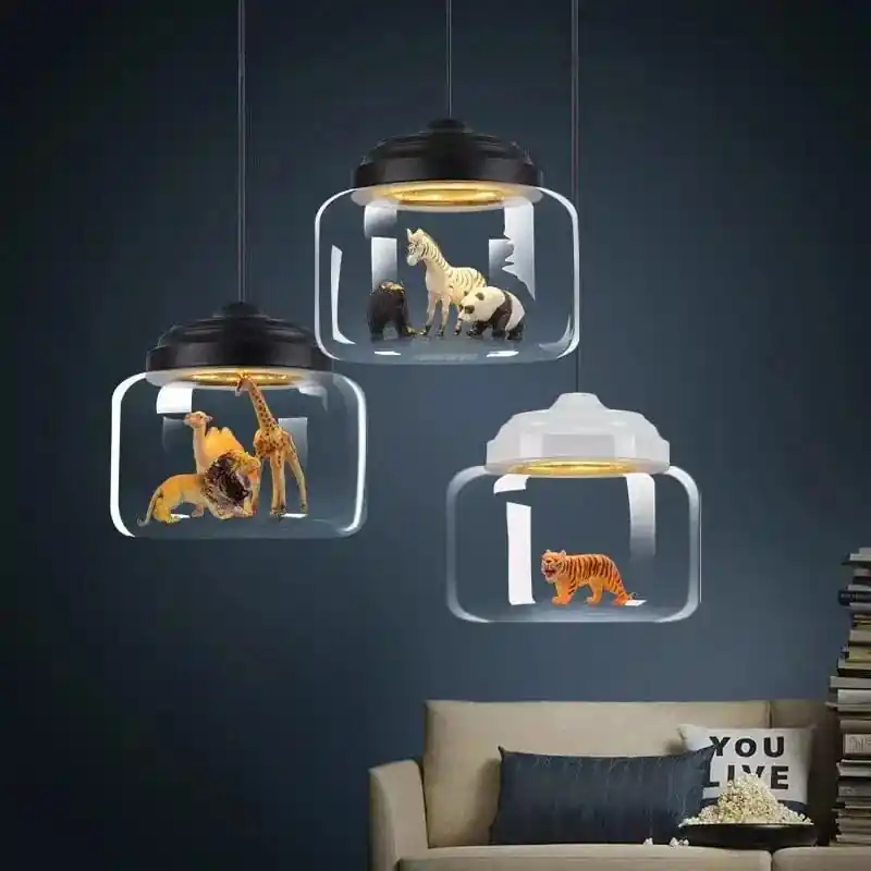 Suspensions en verre nordique contemporain