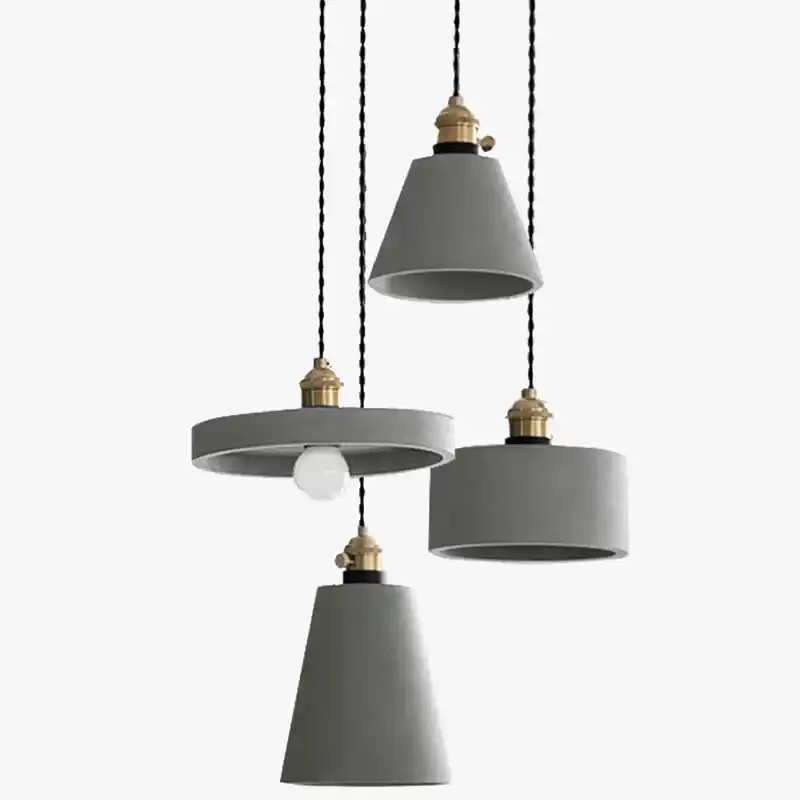 Luminaires suspendus LED en ciment nordique - Éclat nordique