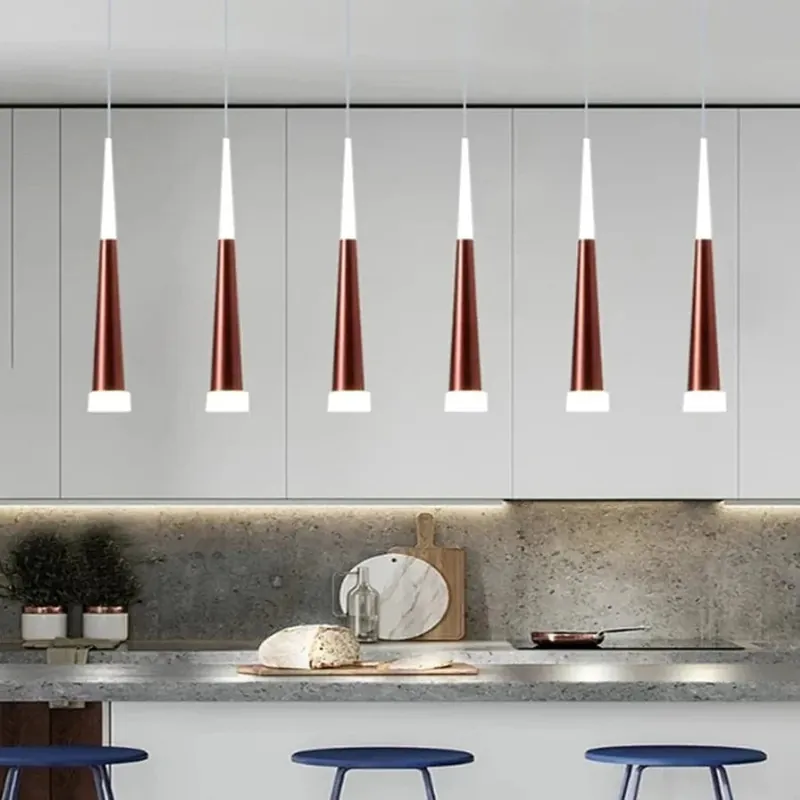 Suspension lumineuse pour cuisine et salle à manger - Collection Nordique Long Tube