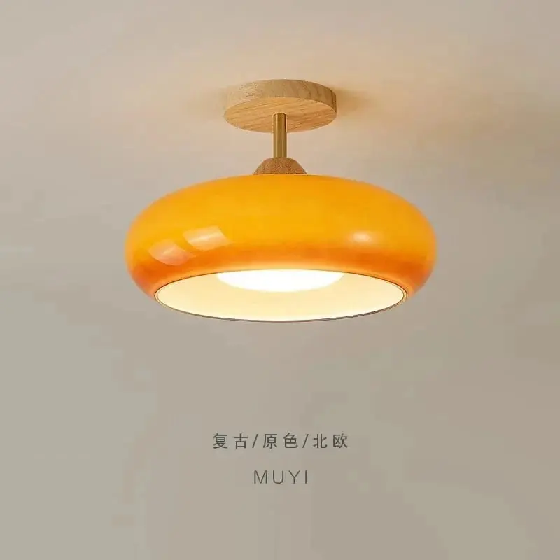 Plafonnier kaki japonisant