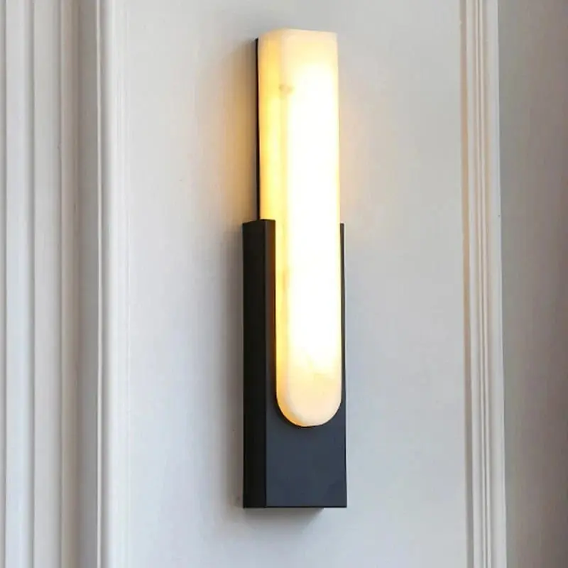 Applique murale LED en marbre au Design contemporain