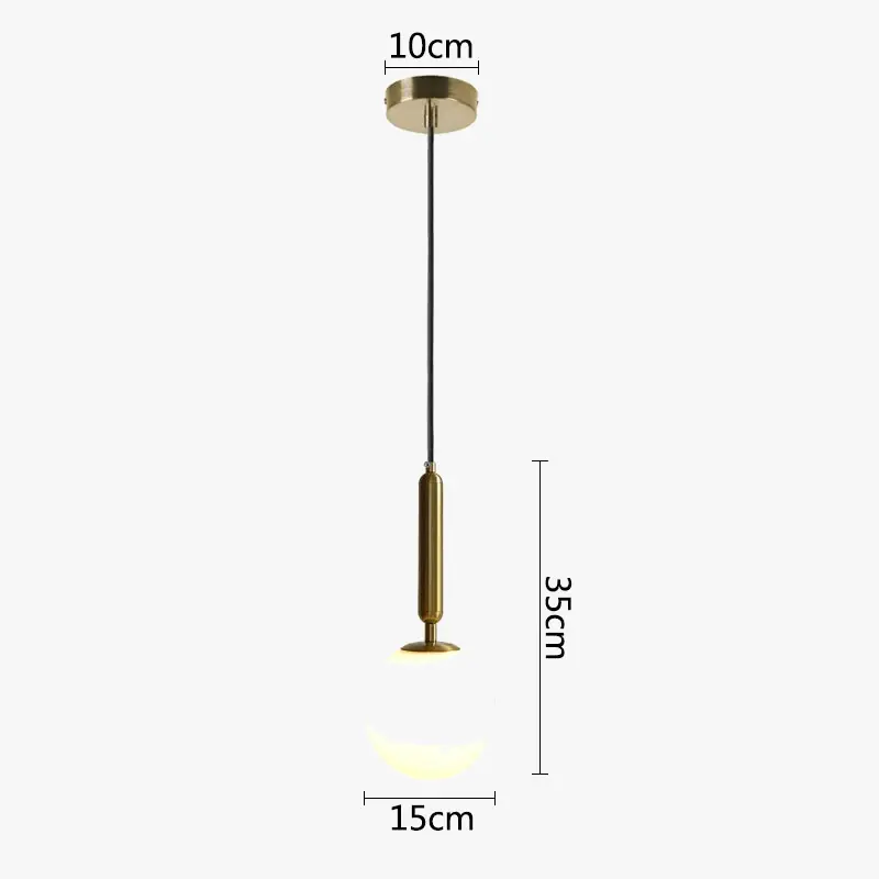 Moderne Luminaires LED Boule de Verre Noir\\/Or pour Cuisine et Salle à Manger