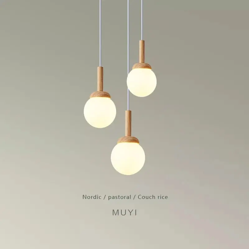 Suspension Nordique Atmosphérique Chinoise à Trois Têtes Luminaire de Cuisine Moderne Simple Bar Personnalisé