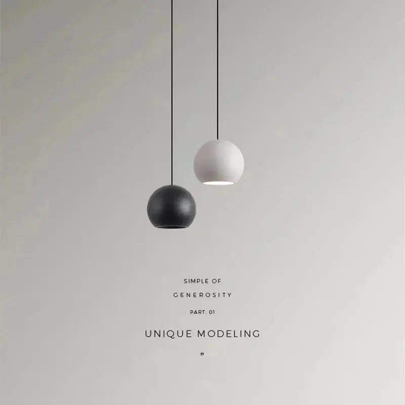Suspension Boule Moderne Nordique pour Café-Bar