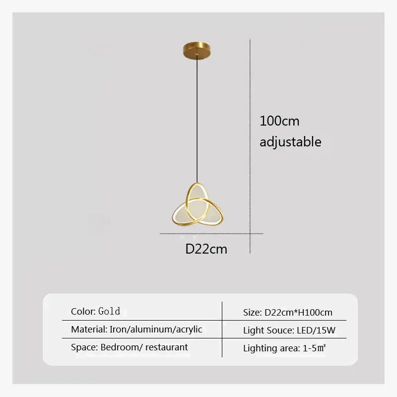 Suspension LED au design minimaliste contemporain