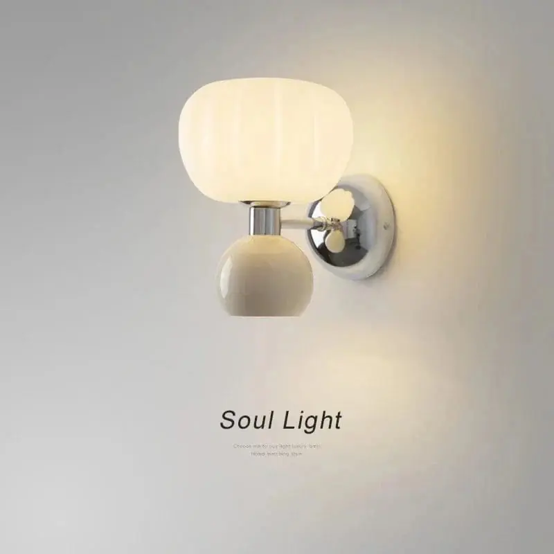 Applique murale LED modernes crème brise citrouille - Illuminateur Atmosphérique