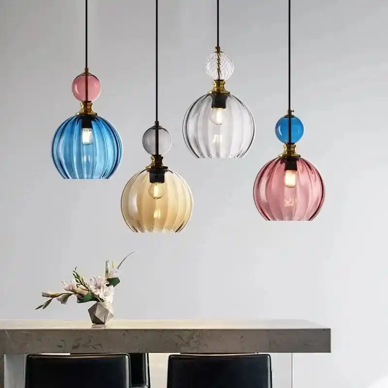 Suspension en verre LED nordique - Éclairage Moderne