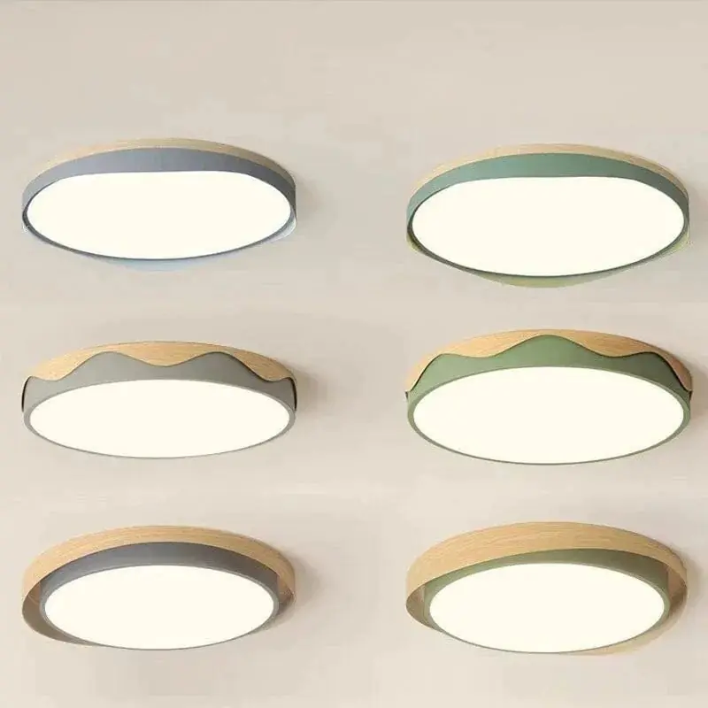 Plafonnier LED nordique moderne Macaron - Collection Géométrique