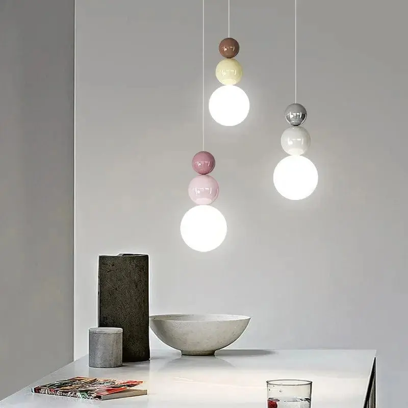 Suspension LED Nordique Minimaliste à 2\\/3 Têtes - Lumina.