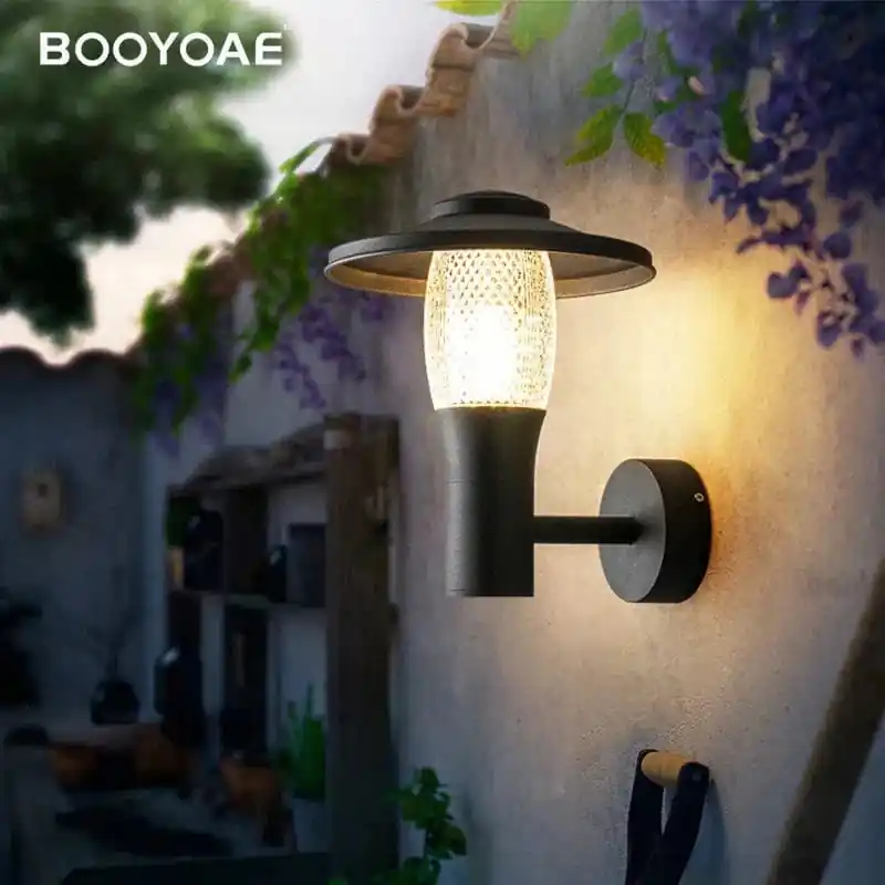 Éclairage mural extérieur LED - Lampe décorative moderne pour porche et balcon