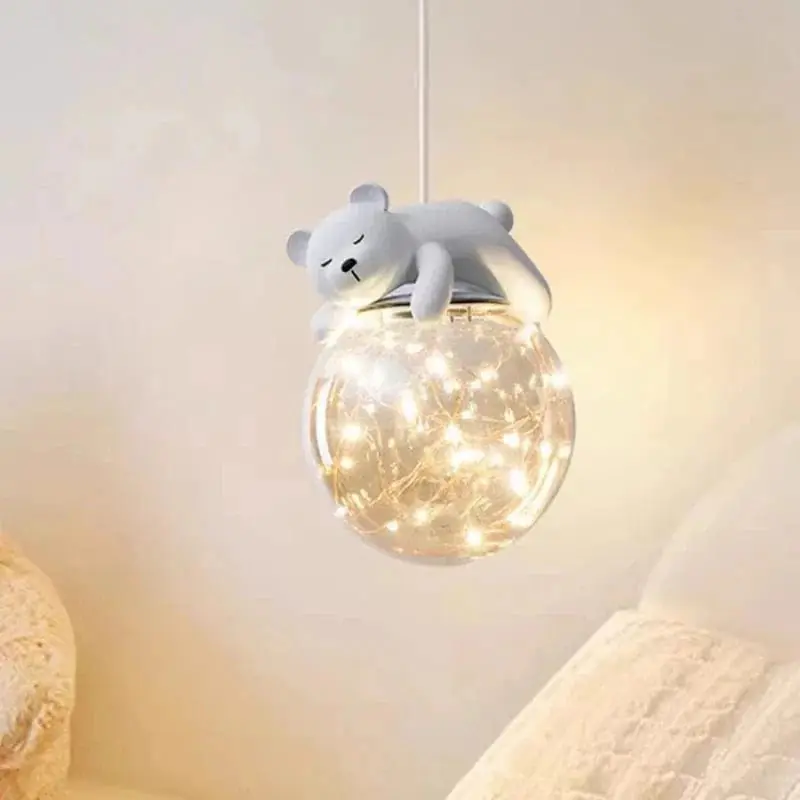Luminaires pour chambre d'enfant: Blanc Ours Lapin