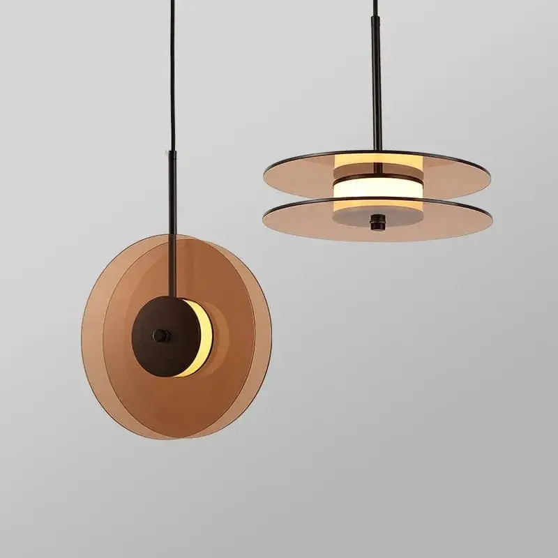 Suspension LED nordique en verre design
