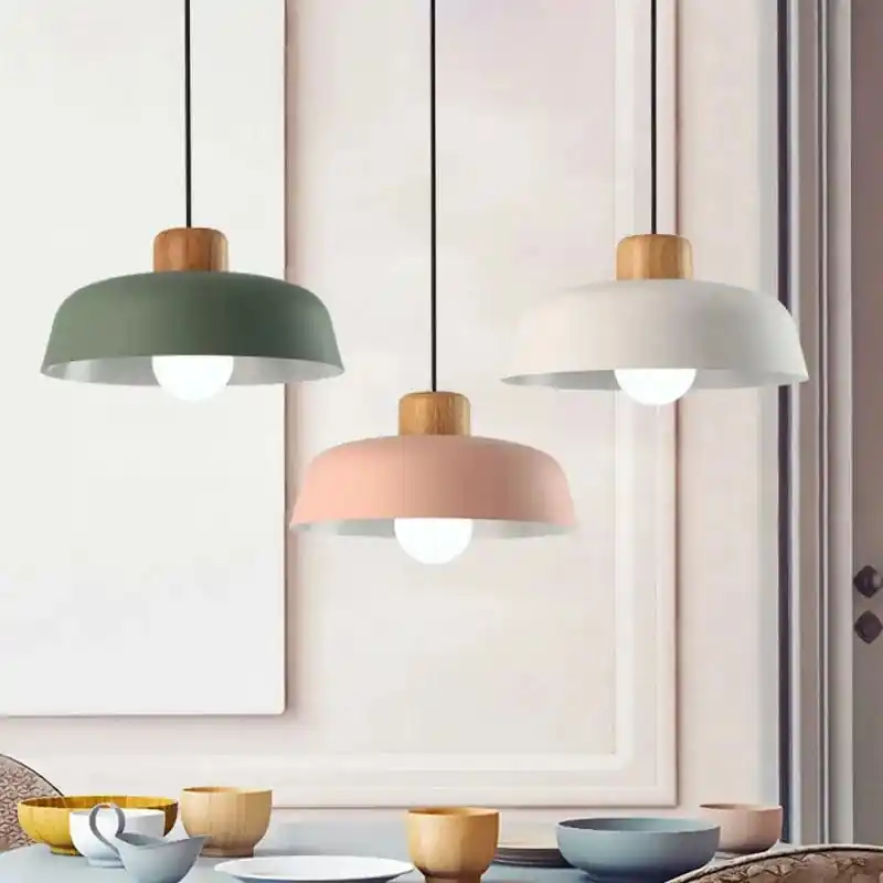 Suspension lumière design nordique pour cuisine, bar et chambre