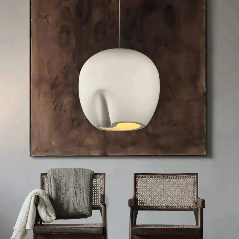 Lustre Nordique Minimaliste Wabi-Sabi Art pour Restaurant LED chez l'habitant