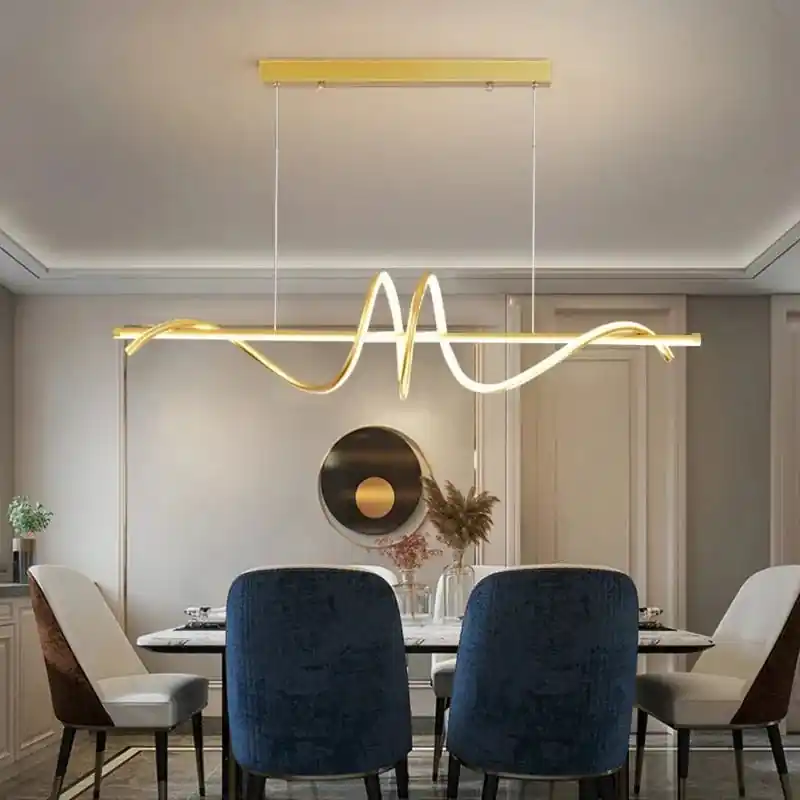 Plafonnier LED Suspendu au Design Moderne & Épuré