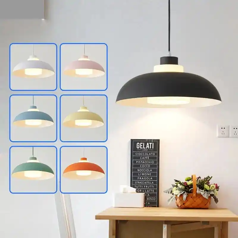 Luminaire LED Macaron UFO Suspendu pour Chambre, Bureau et Salle à Manger