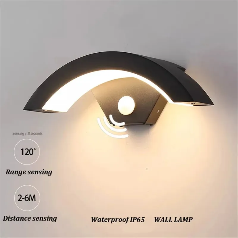 Lampe murale extérieure moderne à Induction du corps humain