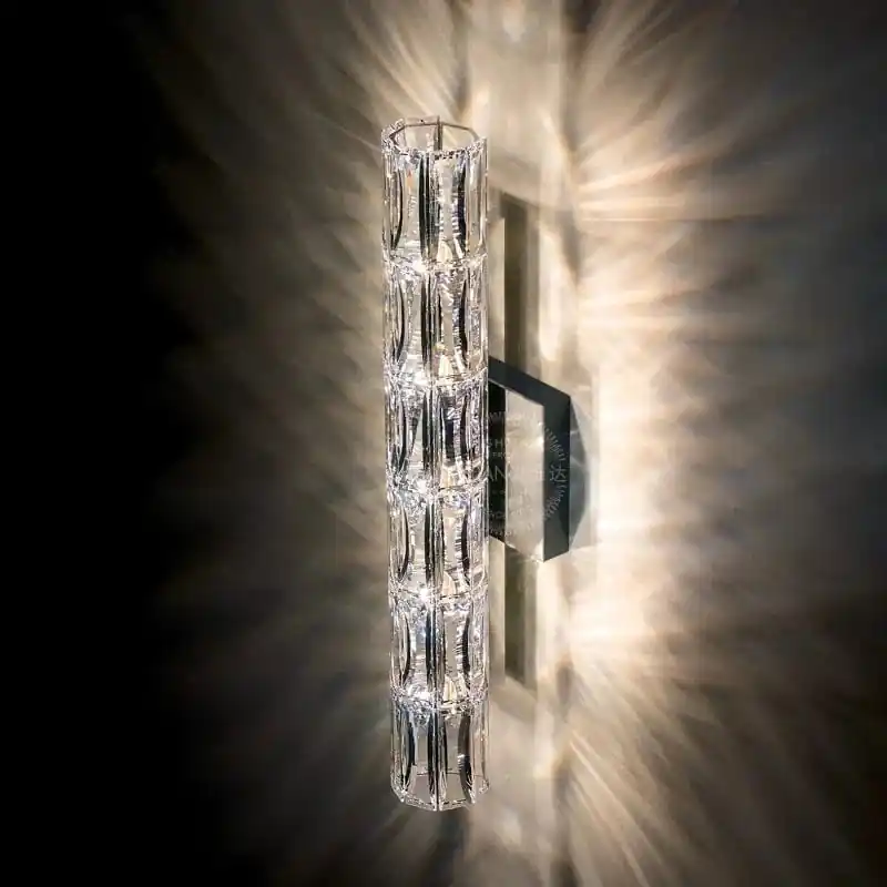 Applique moderne de luxe en cristal pour salon et chambre : Lampe murale LED nordique.