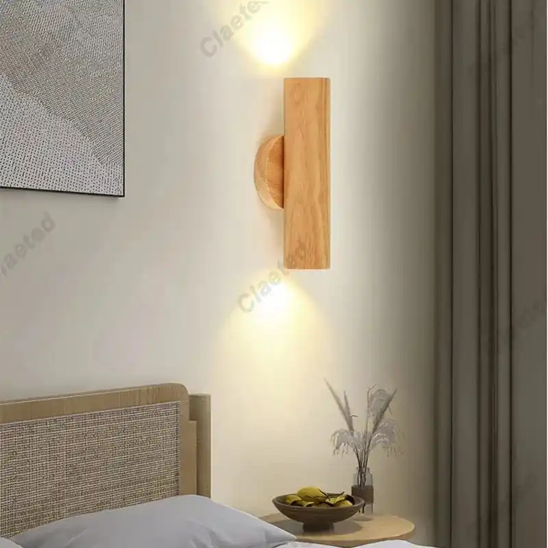 Applique murale LED en bois massif de Style nordique - Luminia Wood
