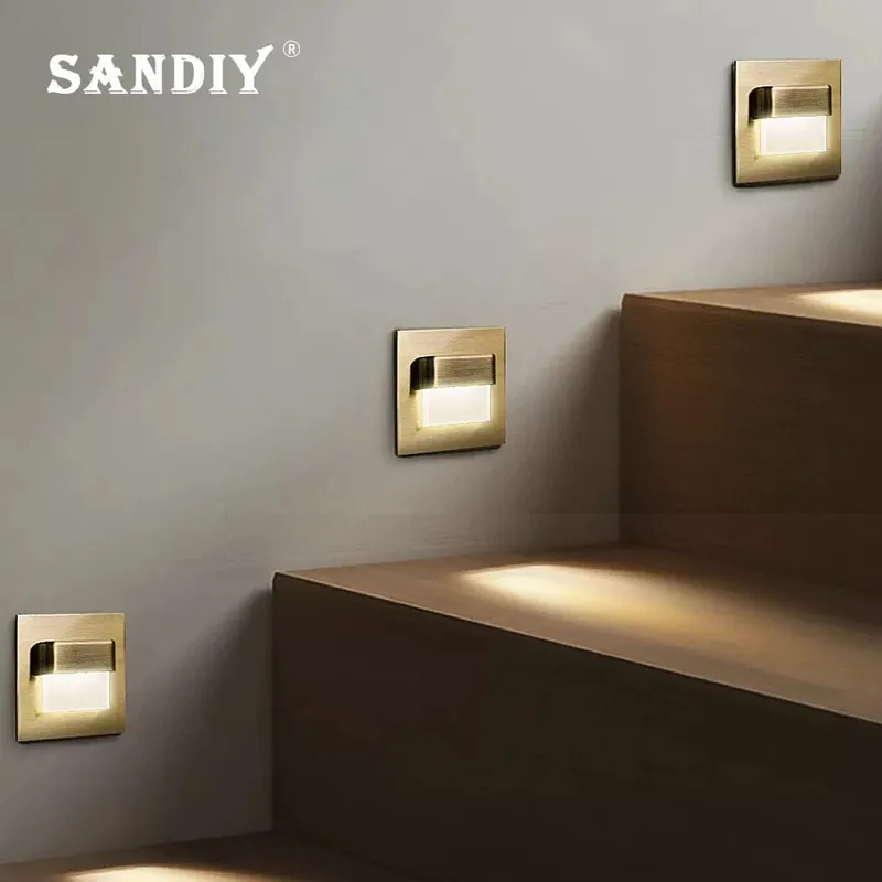 SANDIY - Applique murale encastrée avec capteur de mouvement pour escaliers