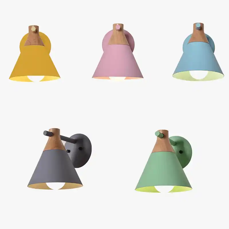 Nordique Macaron - Applique Murale LED Moderne pour le Salon - Éclairage de Chevet et de Fond TV - Idéal pour Foyer, Couloir et Allée