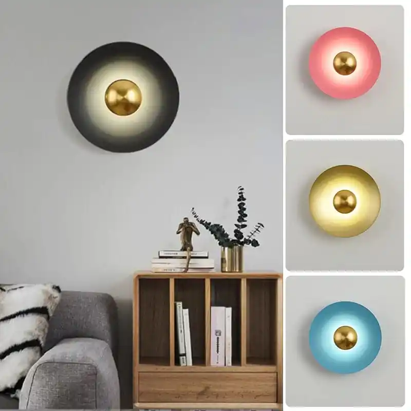 Applique vintage circulaire nordique LED
