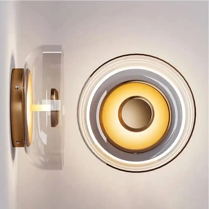 Applique murale nordique moderne en verre LED pour un éclairage élégant dans votre intérieur