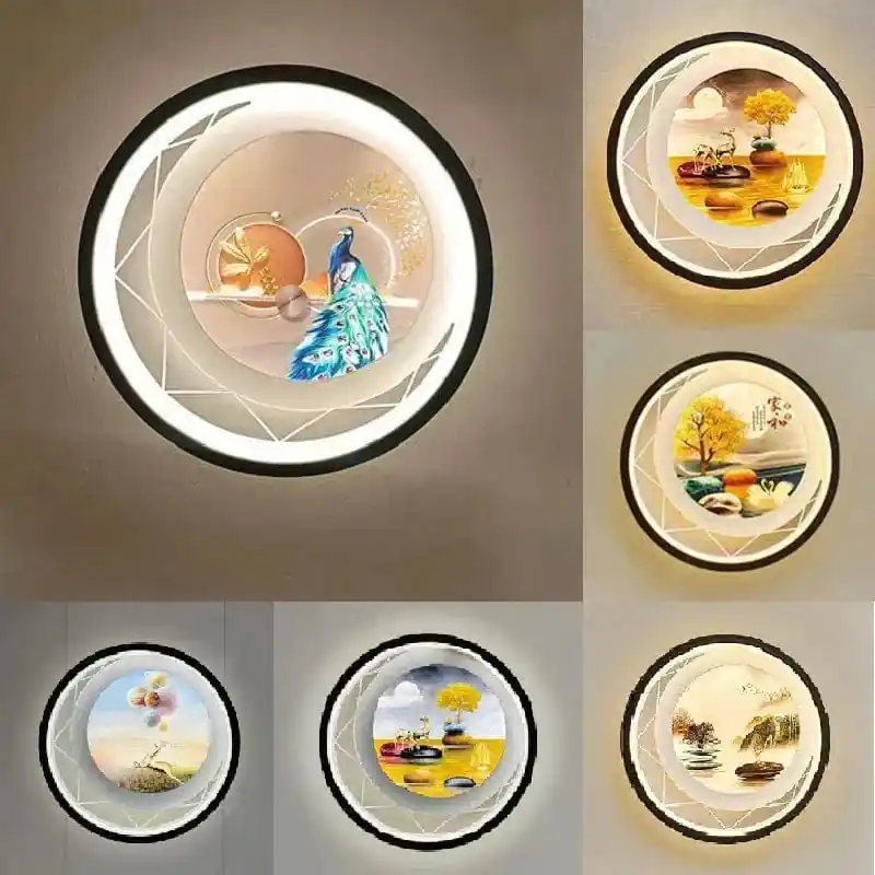 Applique murale LED ronde et moderne