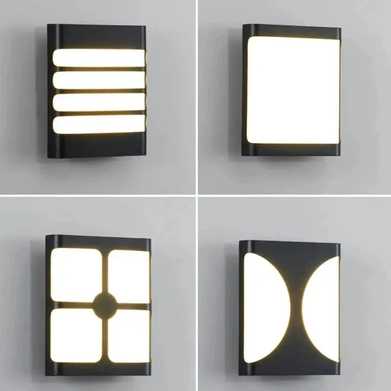 Applique murale extérieure LED étanche pour balcon, jardin, couloir et terrasse