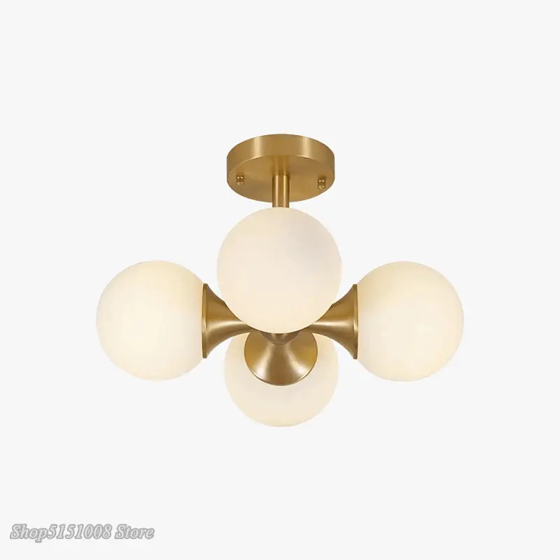 Plafonnier Nordic Glass Ball LED Lights - Décor lumineux moderne pour salon, cuisine et chambre