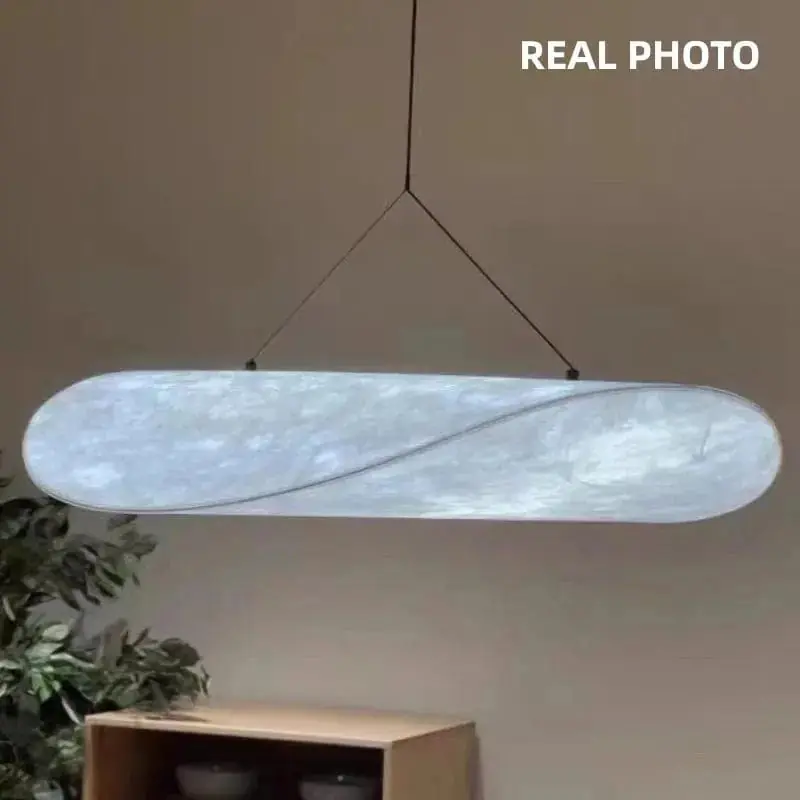 Nordic Silk LED Suspension Lights for Wabi Sabi Home Decor