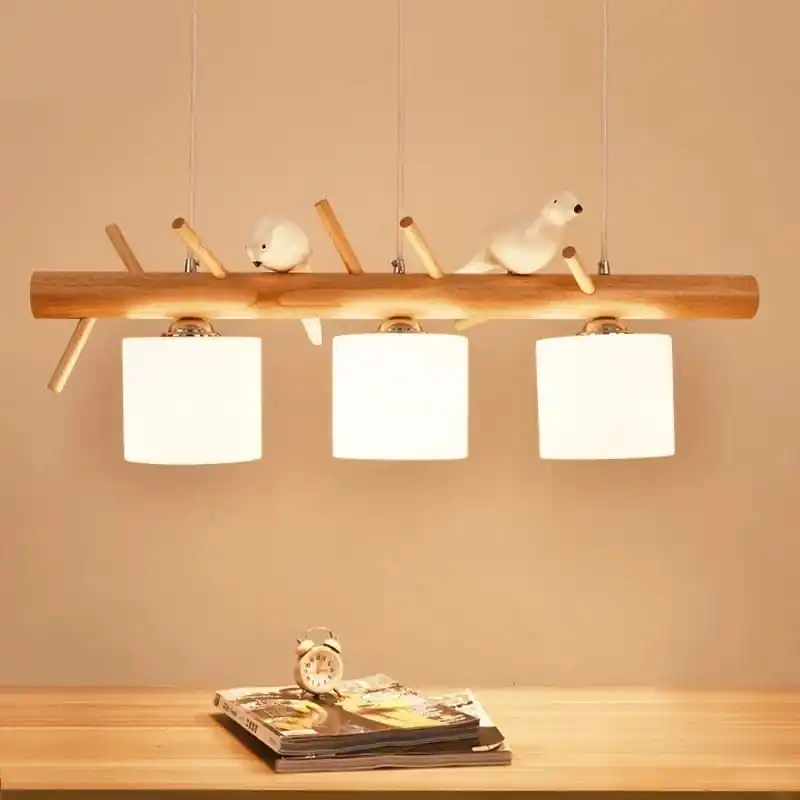 Suspension nordique en bois pour Table à manger - Style Unique