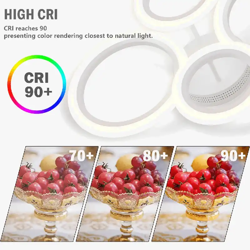 Plafonniers élégants à LEDs avec variateur de luminosité et télécommande pour salon chambre cuisine salle à manger