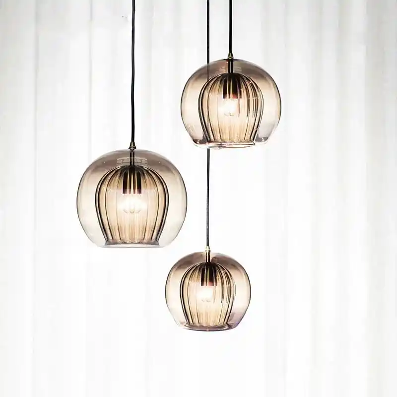 Suspension design nordique en verre - Collection Boule Moderne
