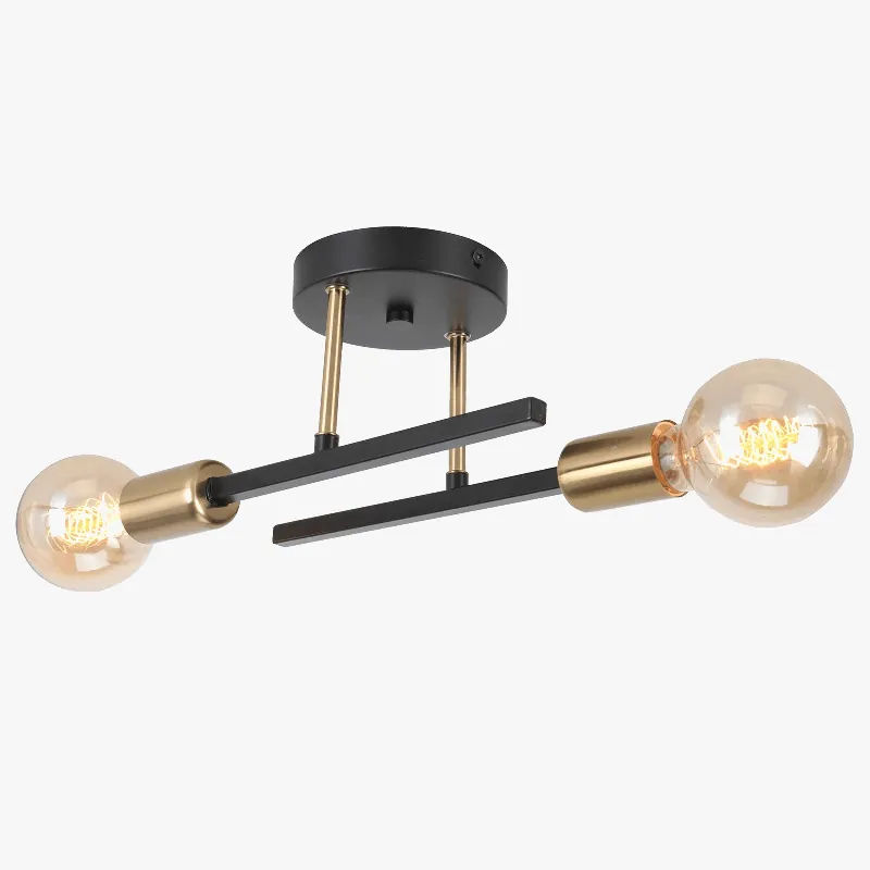 Plafond moderne LED : Décoration de maison avec style nordique industriel