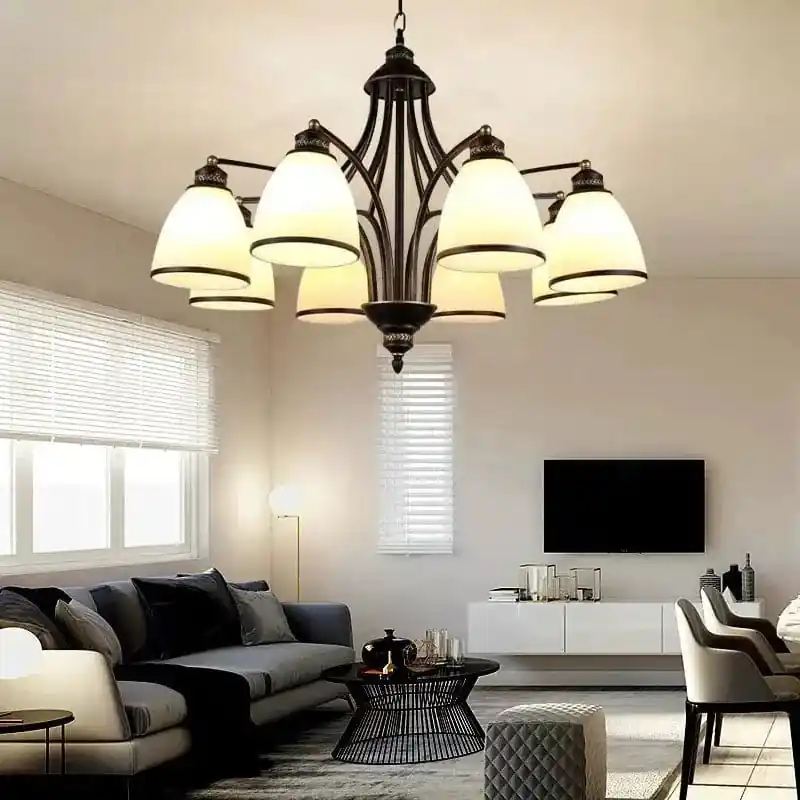 Lustre Rétro Américain pour Illuminer Votre Plafond Intérieur