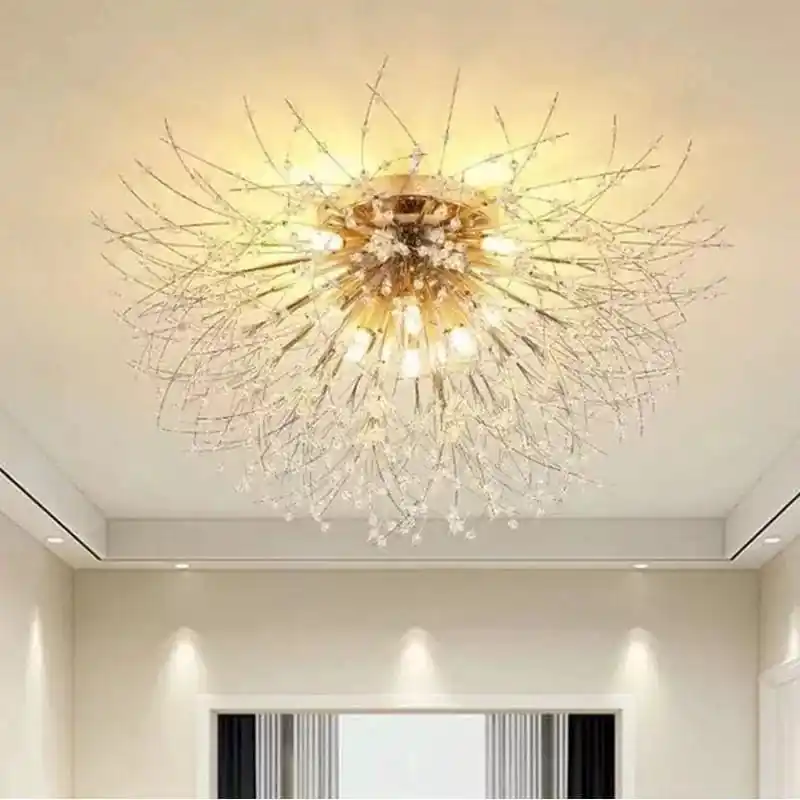 Plafonnier Nordique en Cristal Forme Pissenlit Lustre Moderne Décoratif - Collection Scandi Dandelion
